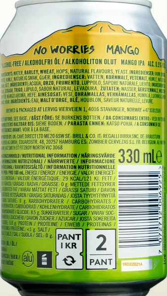 Lervig No Worries Mango Alcohol Free IPA view 3