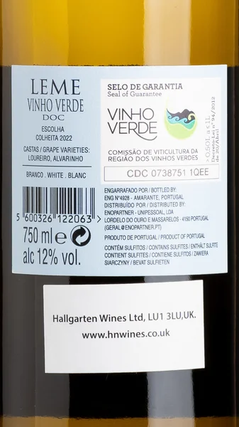 Leme, Vinho Verde Loureiro Alvarinho 2024 view 3