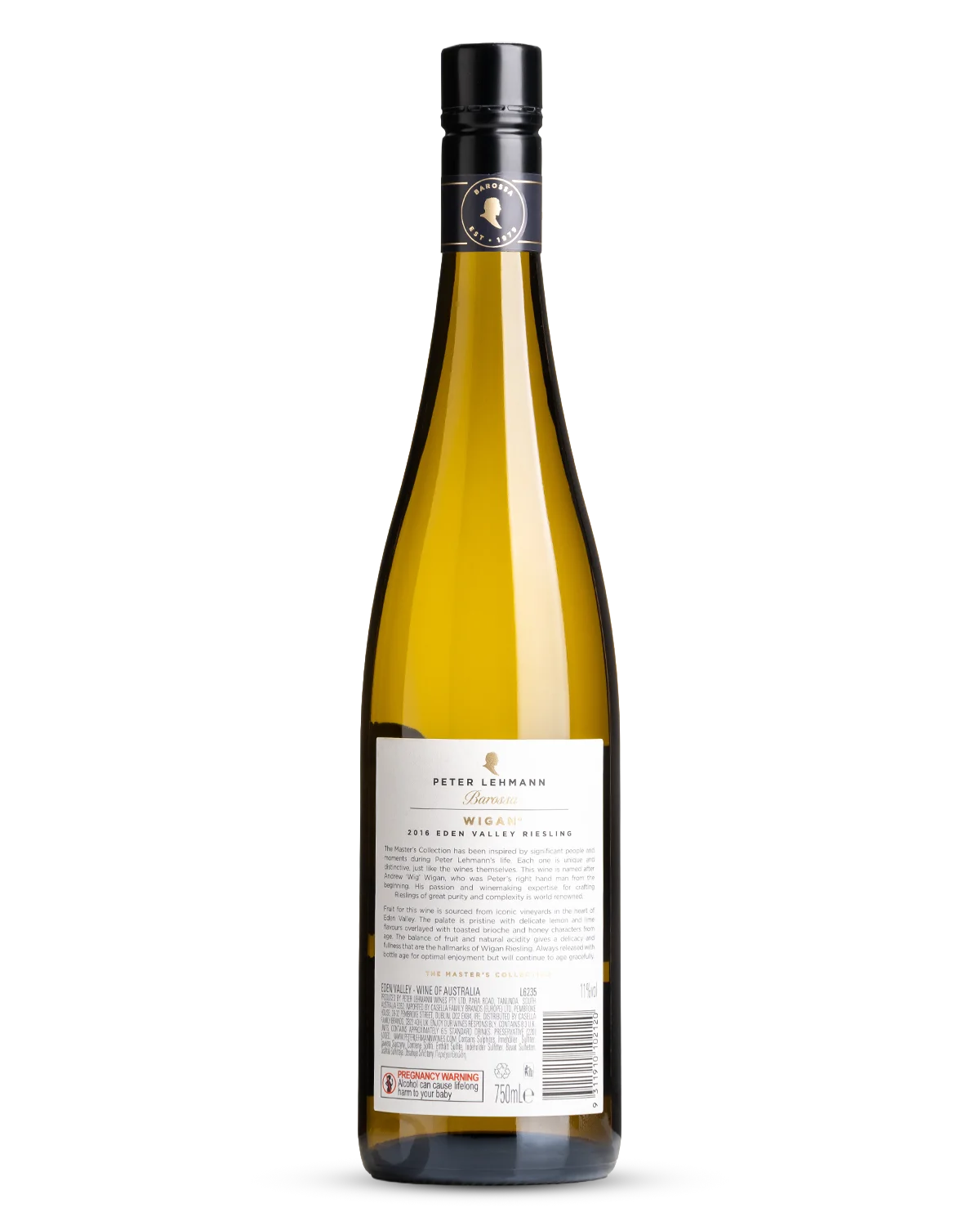 Peter Lehmann Wigan, Eden Valley Riesling 2016 view 2