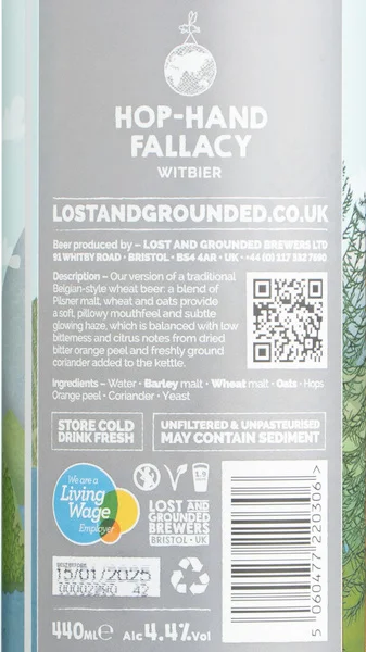 Lost & Grounded Hop Hand Fallacy Witbier view 3