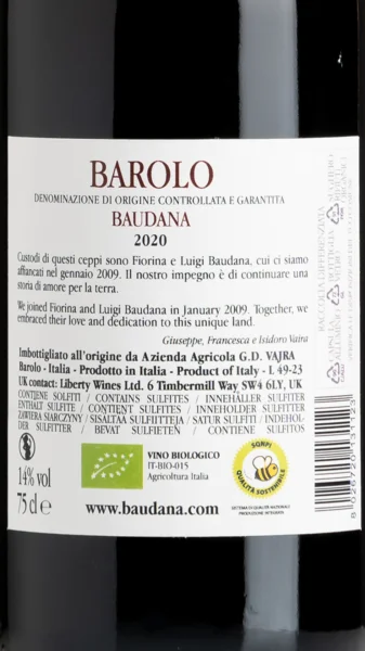 Luigi Baudana Barolo Baudana 2020 view 3