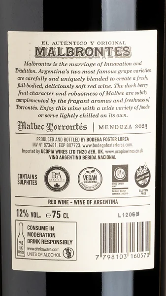 Malbrontes Malbec Torrontes 2023 view 3