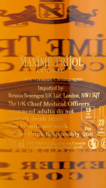 Cognac Maxime Trijol VSOP Grande Champagne view 3