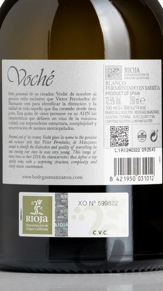 Voche Rioja Blanco, Fermentado en Barrica NV view 3