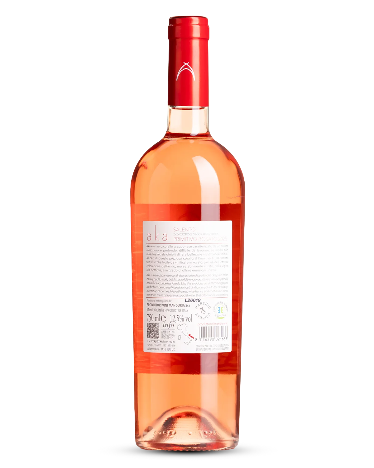 Produttori di Manduria 'Aka' Primitivo Rosato 2024 view 2