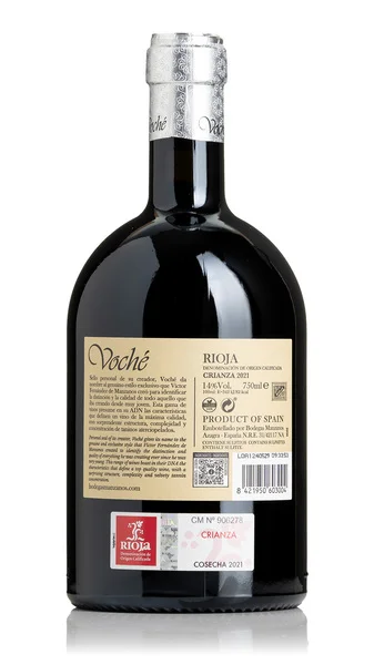 Voche Rioja Crianza 2022 view 2