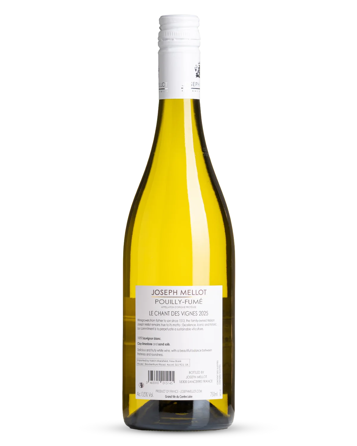 Pouilly-Fumé 'Le Chant des Vignes', Joseph Mellot 2025 view 2
