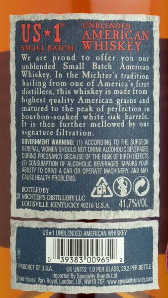 Michter's No 1 Unblended American Whisky view 3