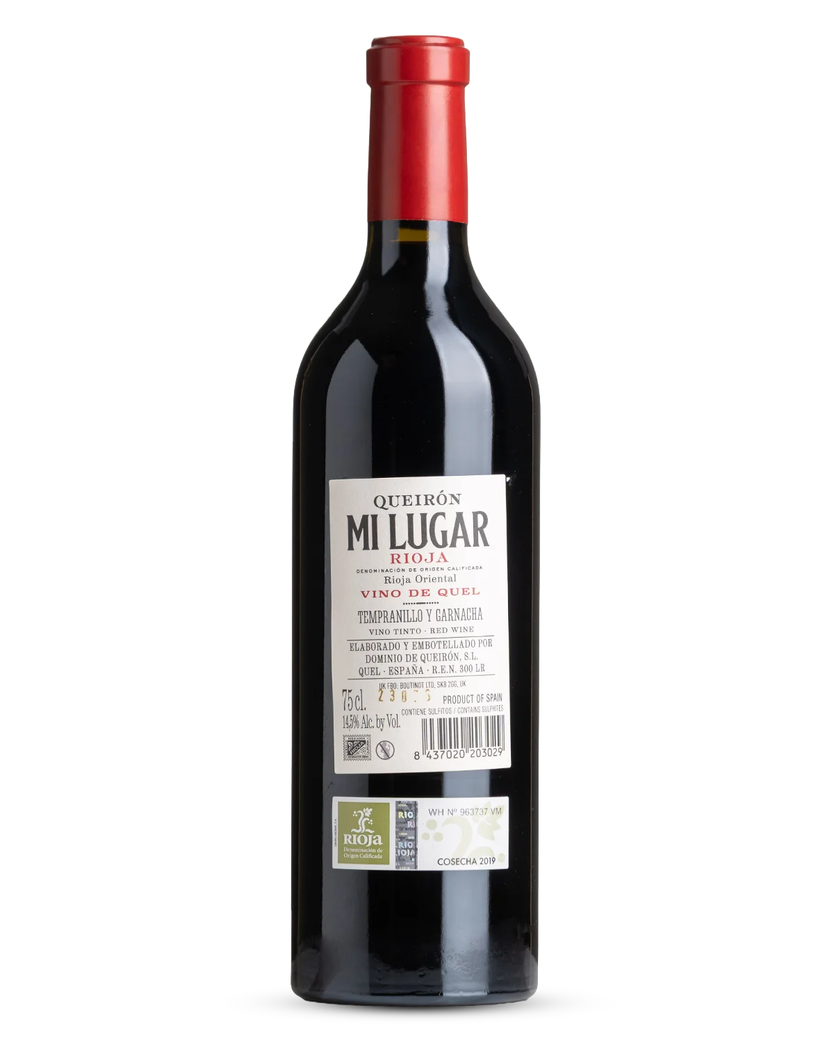 Queirón Mi Lugar Vino de Quel, Rioja 2019 view 2