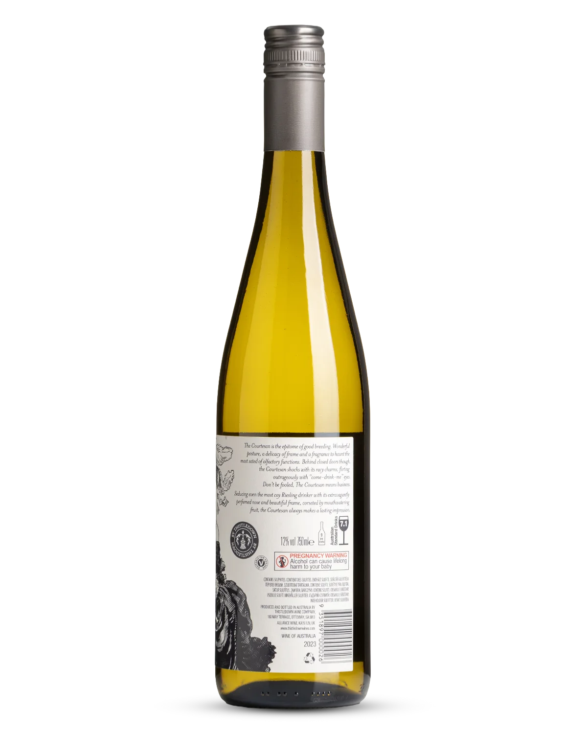 The Courtesan Riesling, Clare Valley 2023 view 2