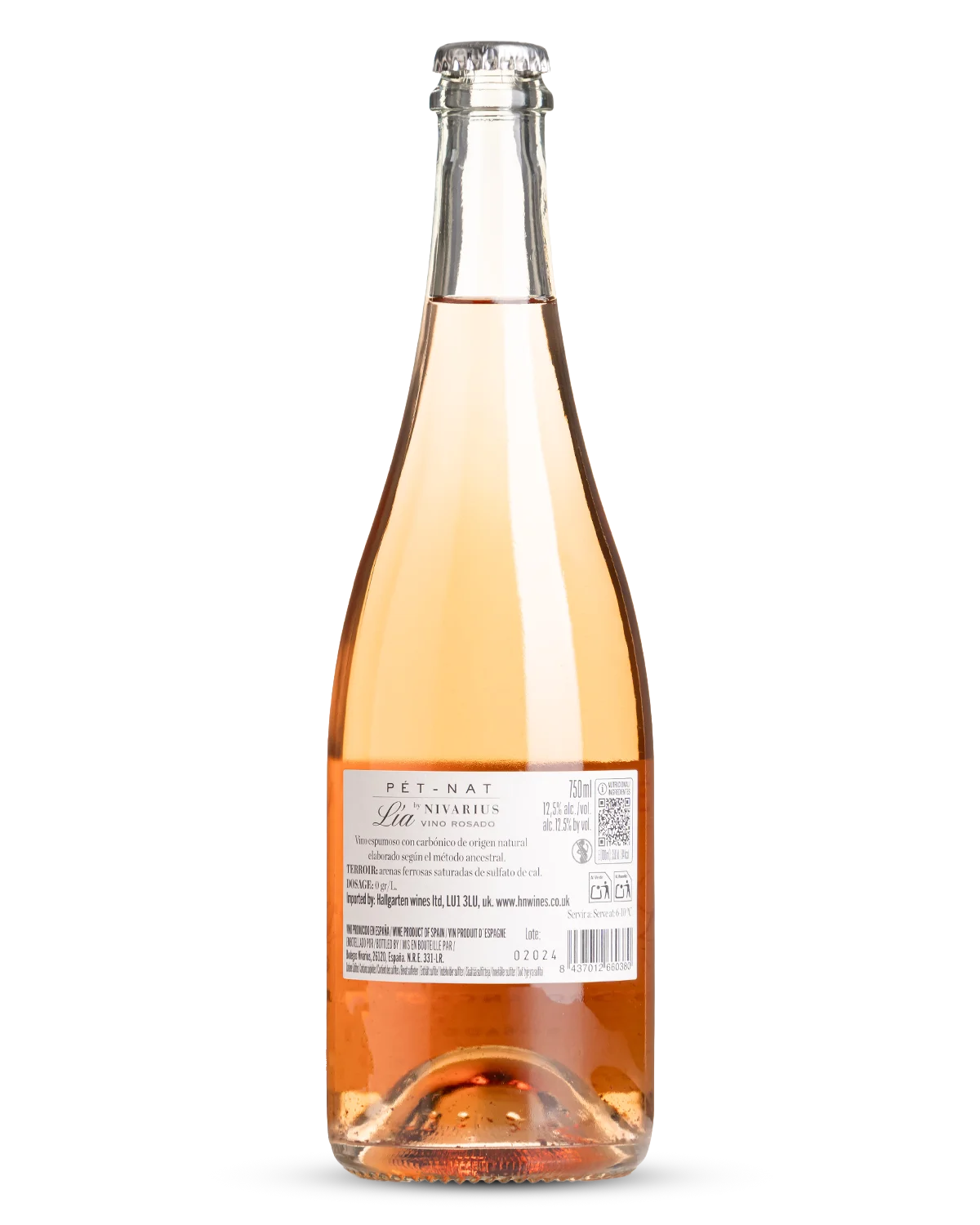 Nivarius 'Lia' Pet-Nat Rosado 2024 view 2