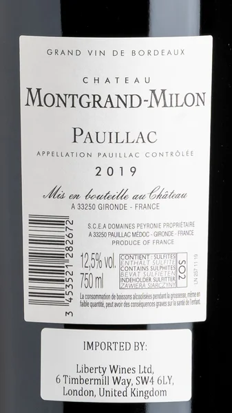 Château Montgrand-Milon, Pauillac 2019 view 3