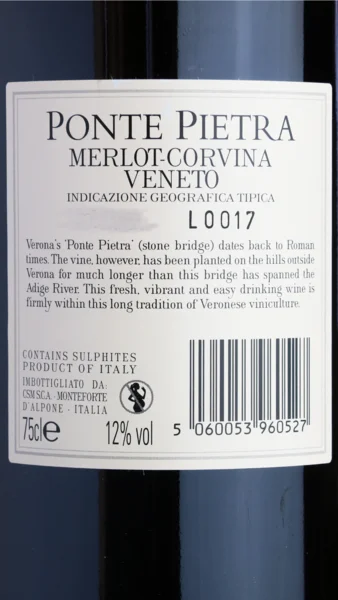 Ponte Pietra Merlot-Corvina 2024 view 3
