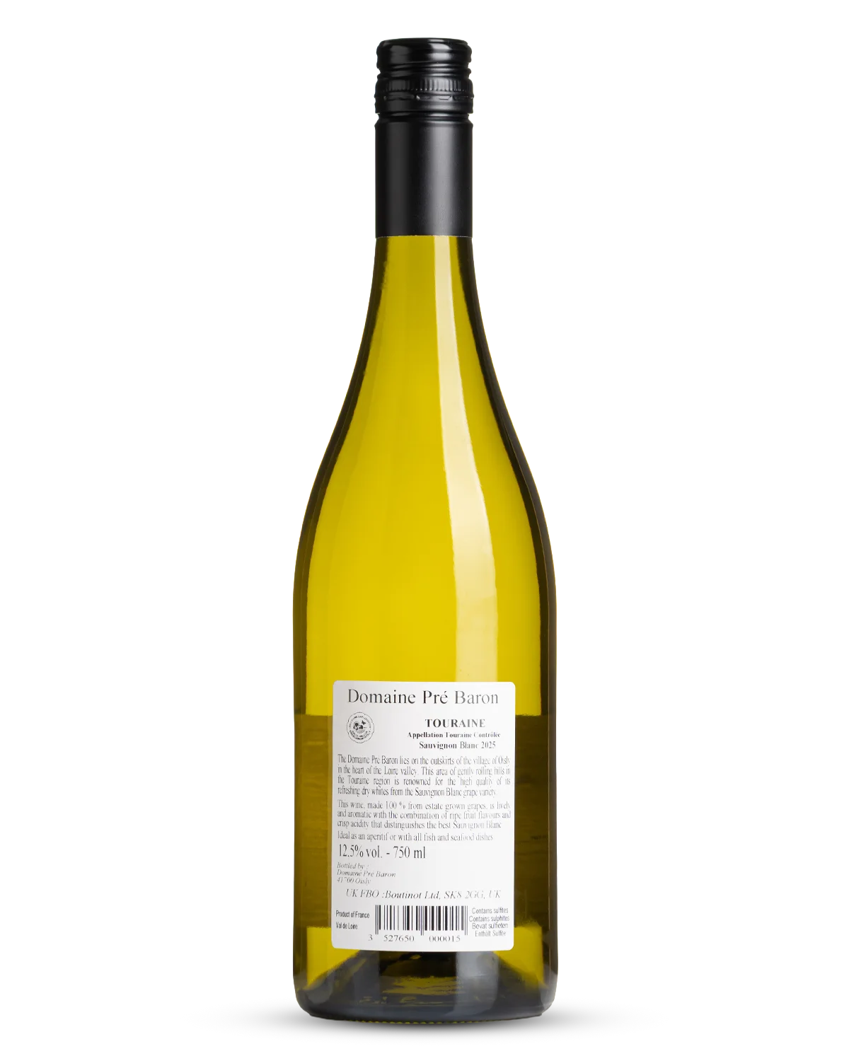 Touraine Sauvignon Blanc, Domaine Pre Baron 2025 view 2