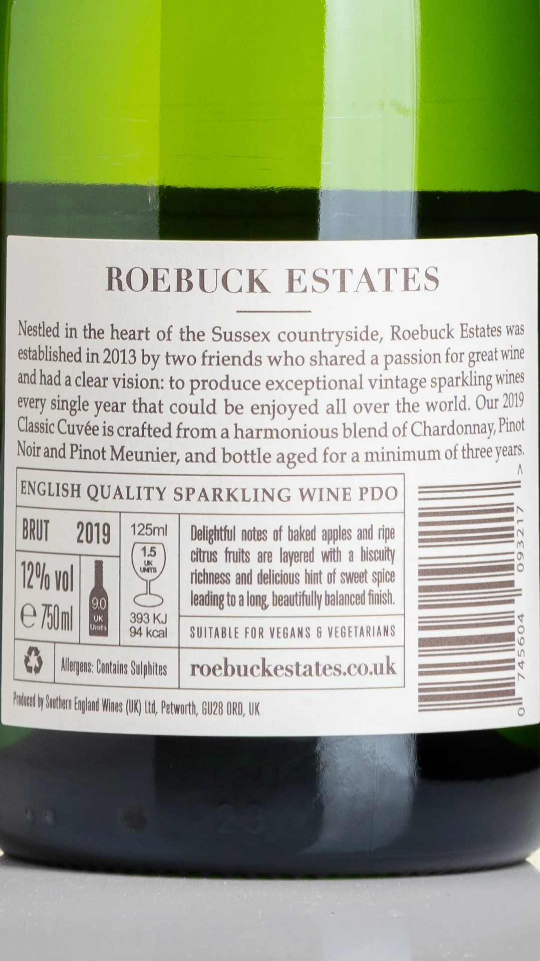 Roebuck Estates Classic Cuvée 2019 view 3