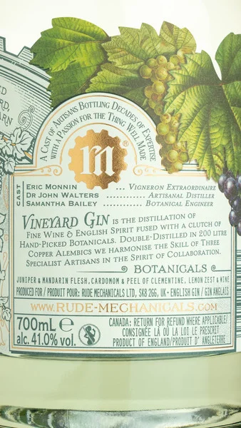 Rude Mechanicals Vineyard Gin view 3