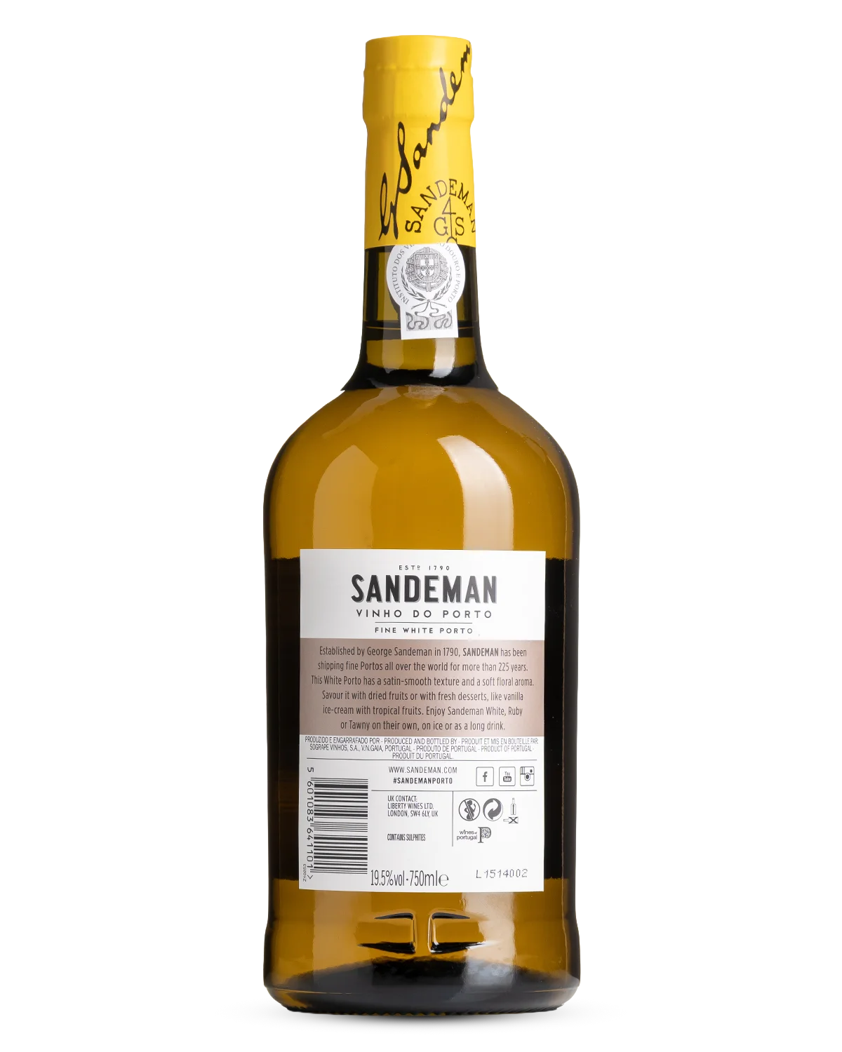 Sandeman Fine White Port NV view 2