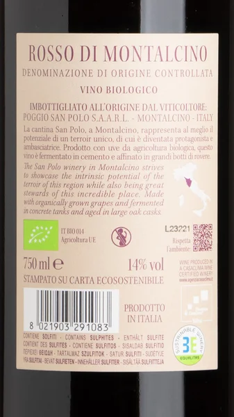 San Polo Rosso di Montalcino 2023 view 3