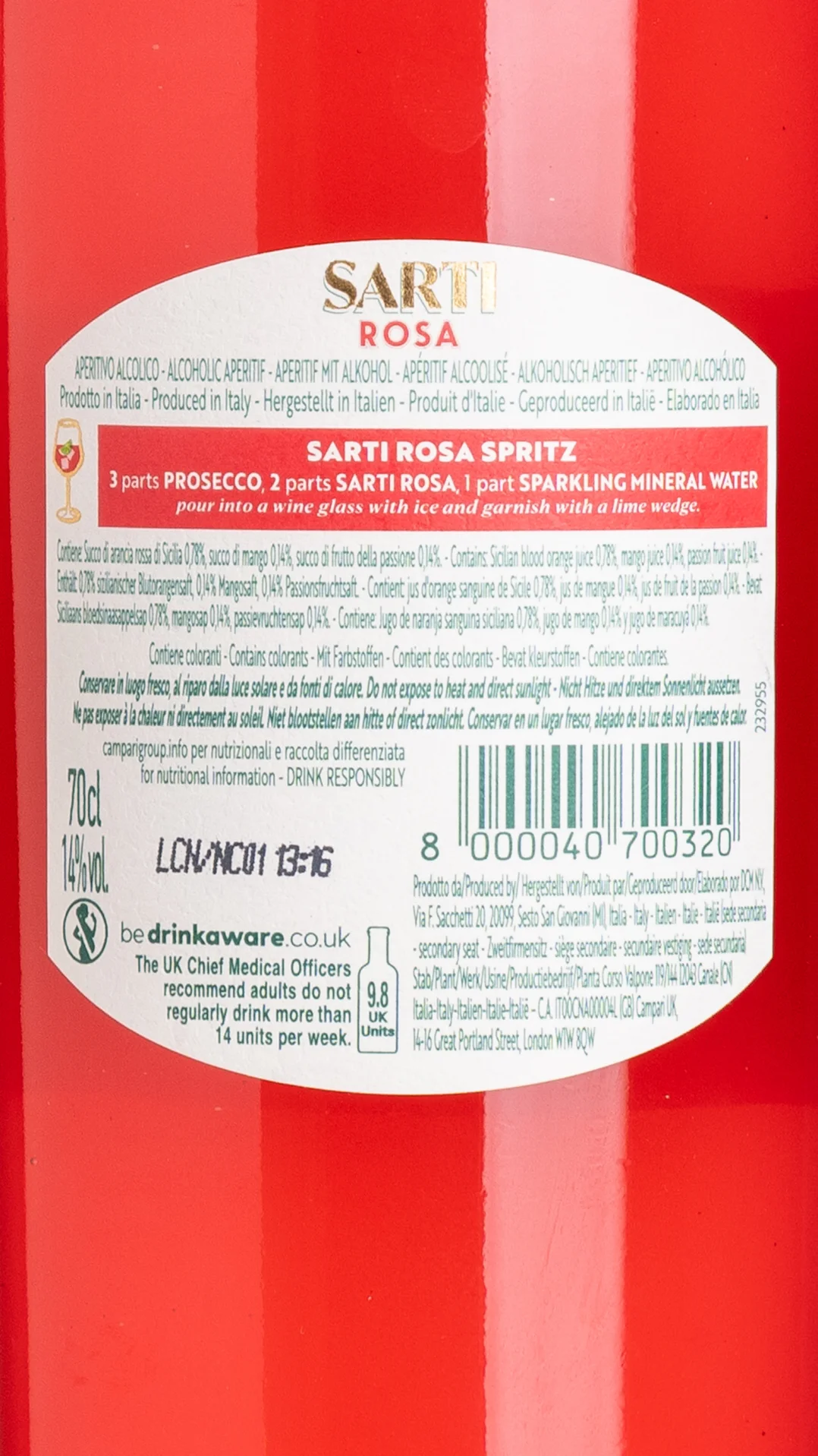 Sarti Rosa Aperitivo view 3
