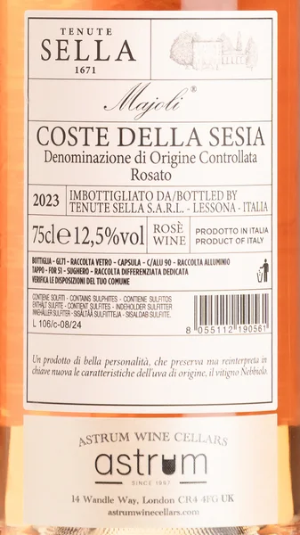 Tenute Sella 'Majoli' Rosato 2024 view 3