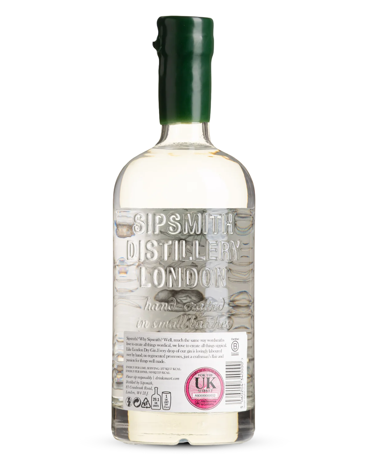 Sipsmith London Dry Gin view 2