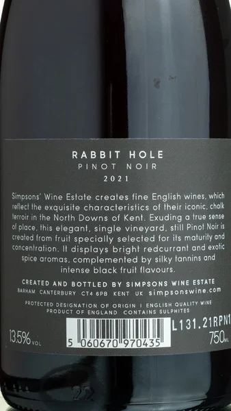 Simpsons Rabbit Hole Pinot Noir 2023 view 3
