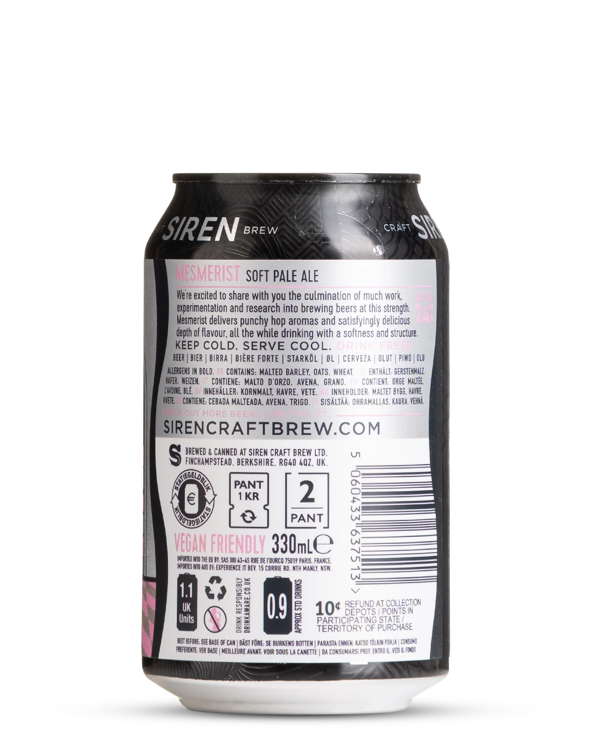 Siren Mesmerist Soft Pale Ale view 2