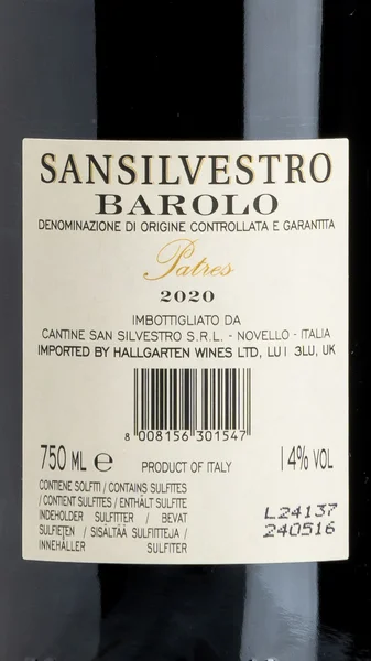 Barolo Patres, San Silvestro 2022 view 3