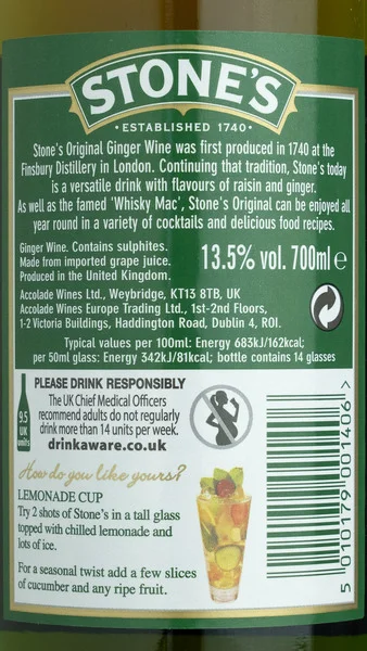 Stone's Original Green Ginger Wine view 3