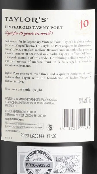 Taylor's 10 Year Old Tawny NV view 3