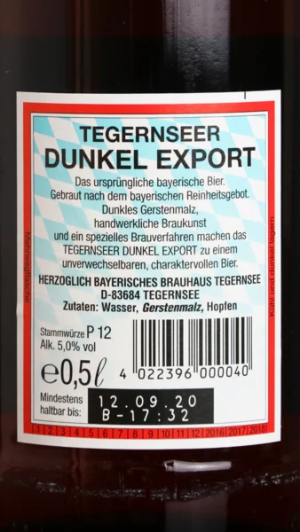 Tegernseer Dunkel Export view 3