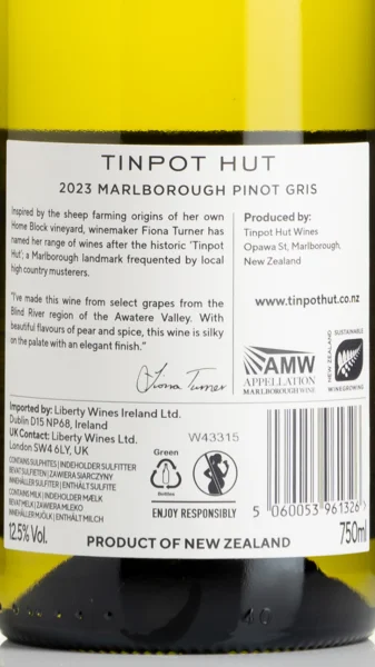 Tinpot Hut, Marlborough Pinot Gris 2024 view 3