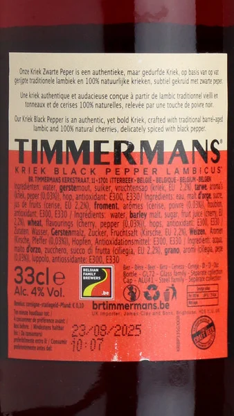 Timmermans Kriek Black Pepper Lambicus view 3