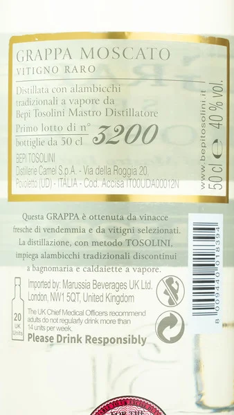 Tosolini Grappa di Moscato view 3