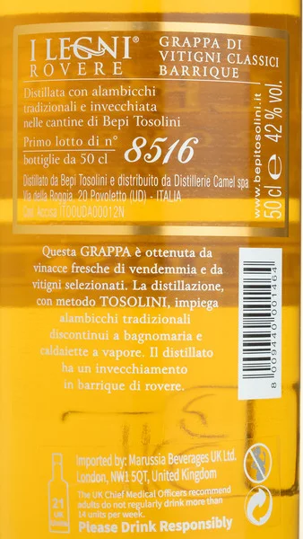 Tosolini I Legne Rovere Grappa Barrique view 3