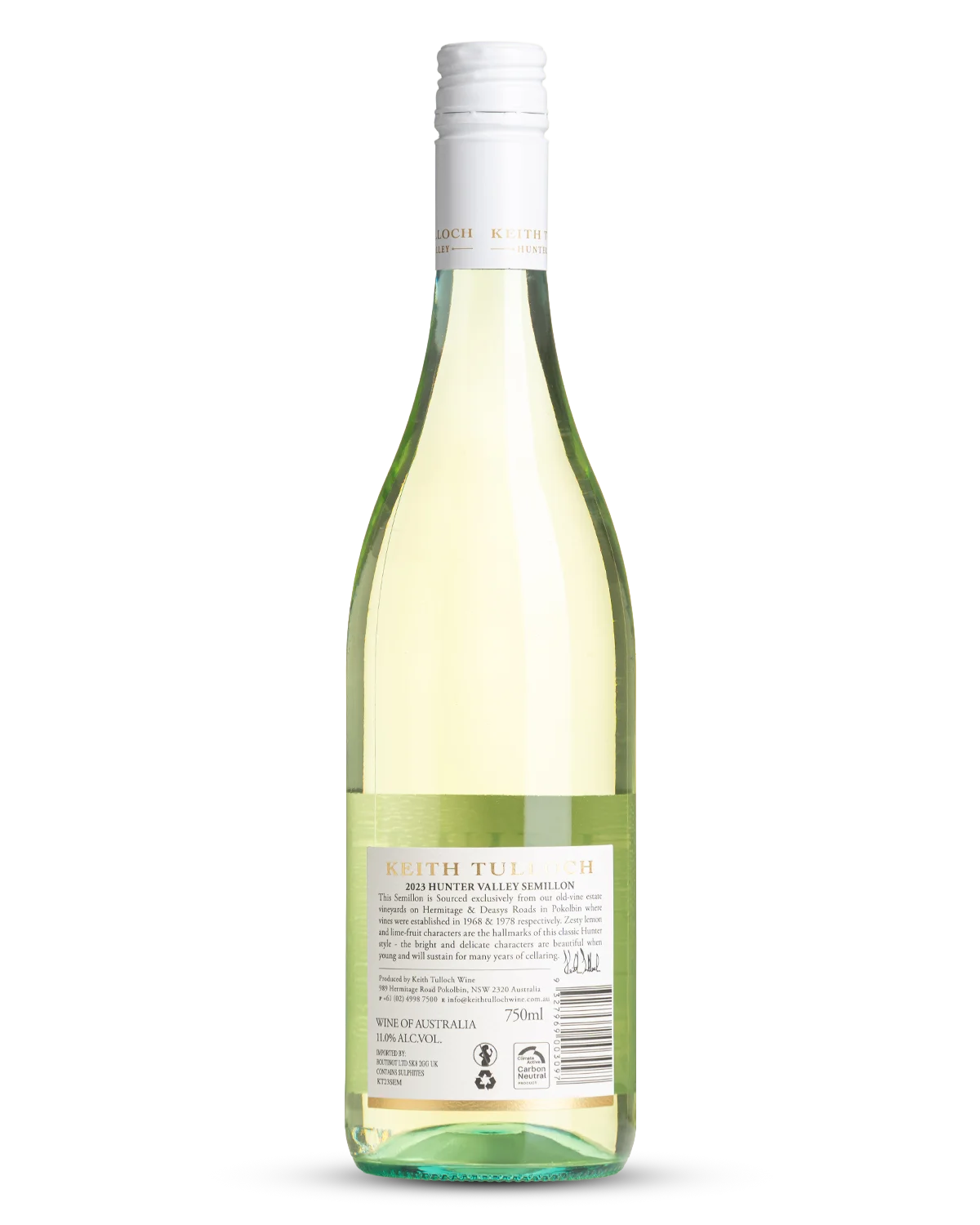Keith Tulloch Hunter Valley Semillon 2023 view 2