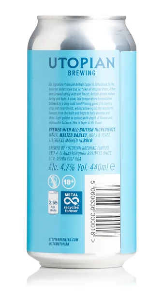 Utopian Brewing Premium Lager view 2