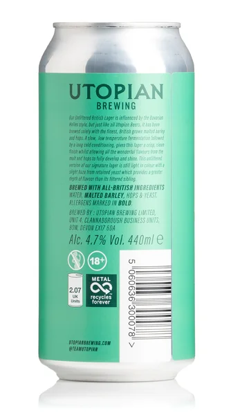 Utopian Brewing Unfiltered Lager view 2