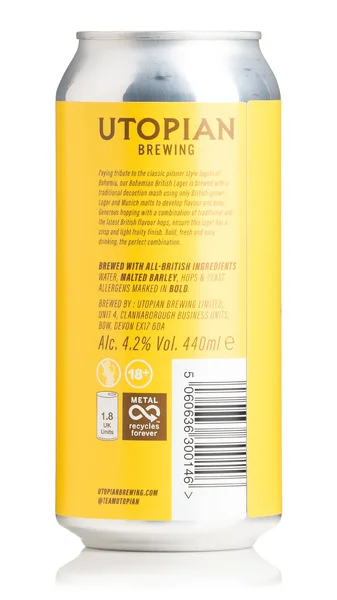 Utopian Brewing Bohemian Lager view 2