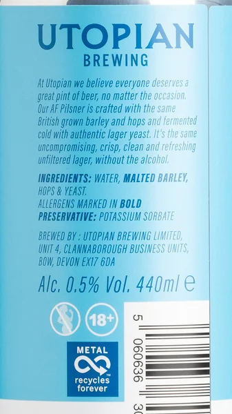 Utopian Brewing AF Pilsner view 3