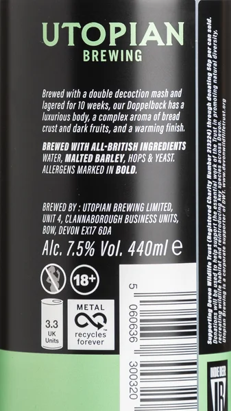 Utopian Brewing Regenerator Dopplebock view 3