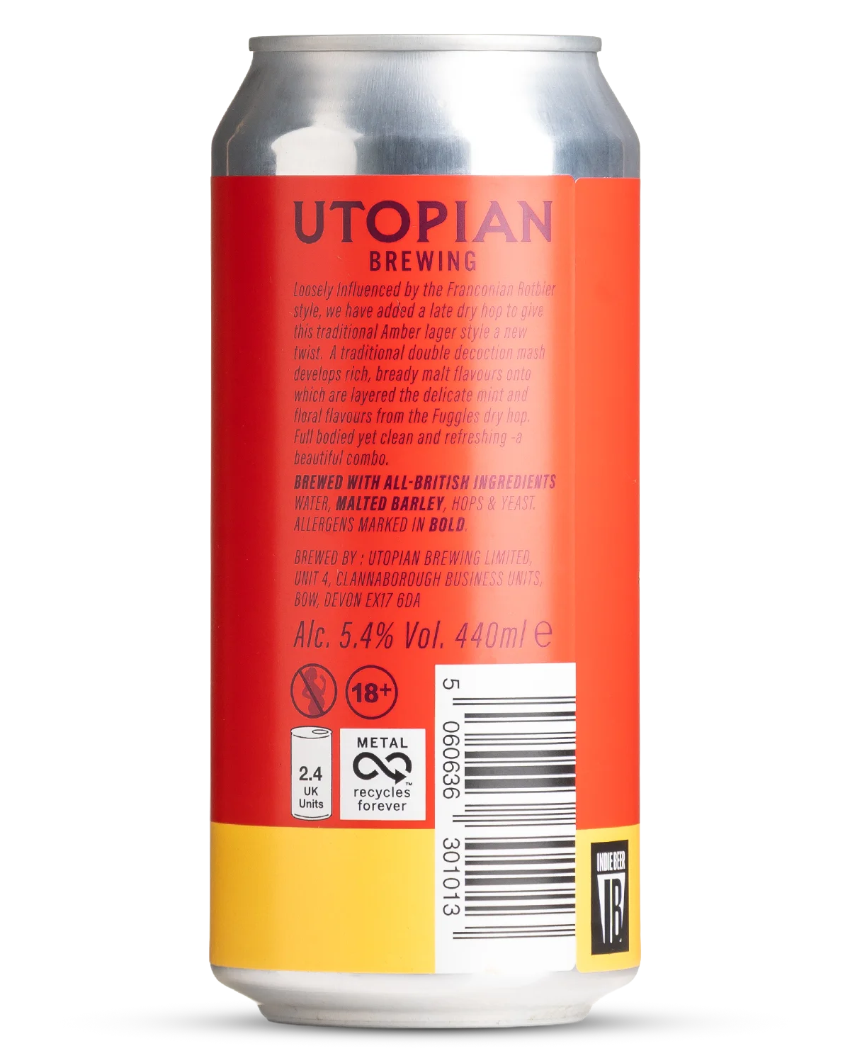 Utopian Brewing Hoppy Red Lager view 2