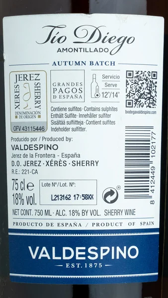Valdespino 'Tio Diego' Amontillado NV view 3