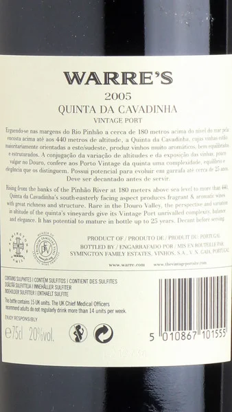 Warre's Quinta da Cavadinha Port 2010 view 3