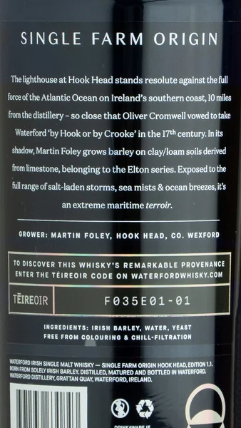 Waterford Hook Head 1.1 Single Farm Irish Malt view 3