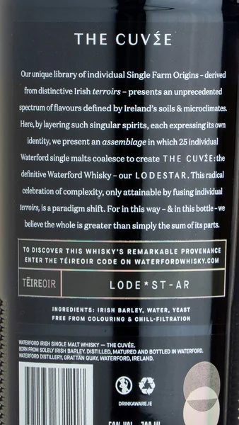 Waterford Cuvée Irish Single Malt view 3