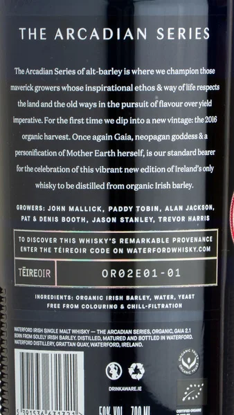 Waterford Gaia Organic 2.1 Irish Single Malt view 3