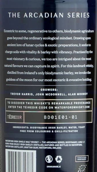 Waterford Biodynamic Luna Irish Single Malt view 3