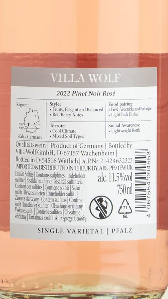 Villa Wolf Pinot Noir Rosé 2024 view 3