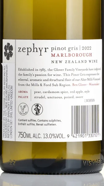 Zephyr Pinot Gris, Marlborough 2024 view 3